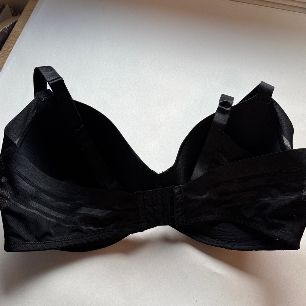 Paramour 42DD full Figure and Support Black Underwire Bra padded Basic Simple - Picture 2 of 8